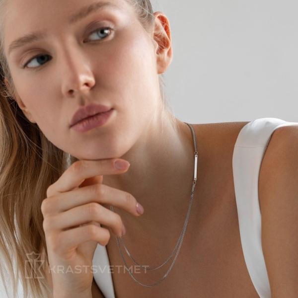 Колье из серебра с подвеской